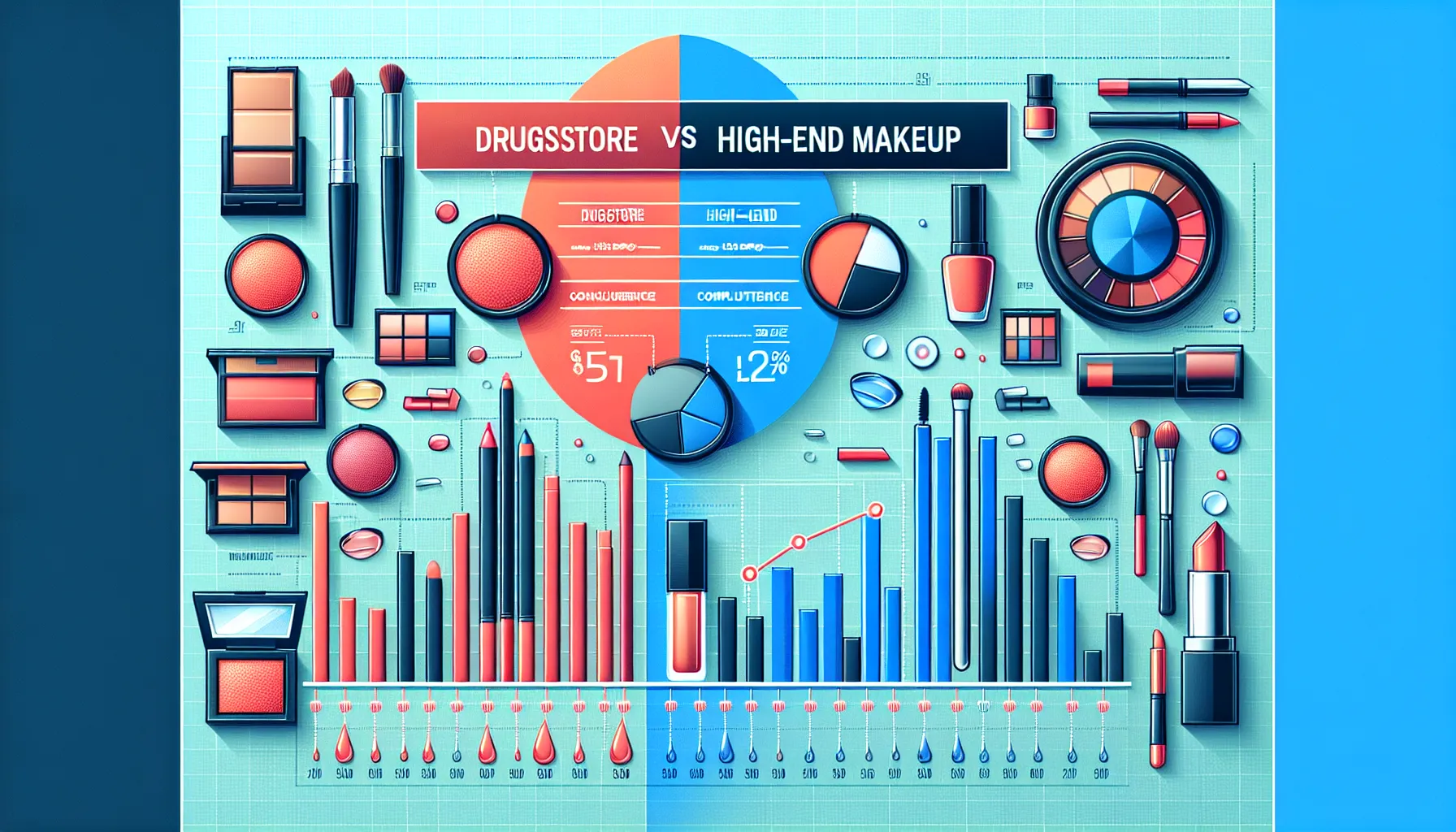 Comparing Drugstore vs High-End Makeup Brands Summary